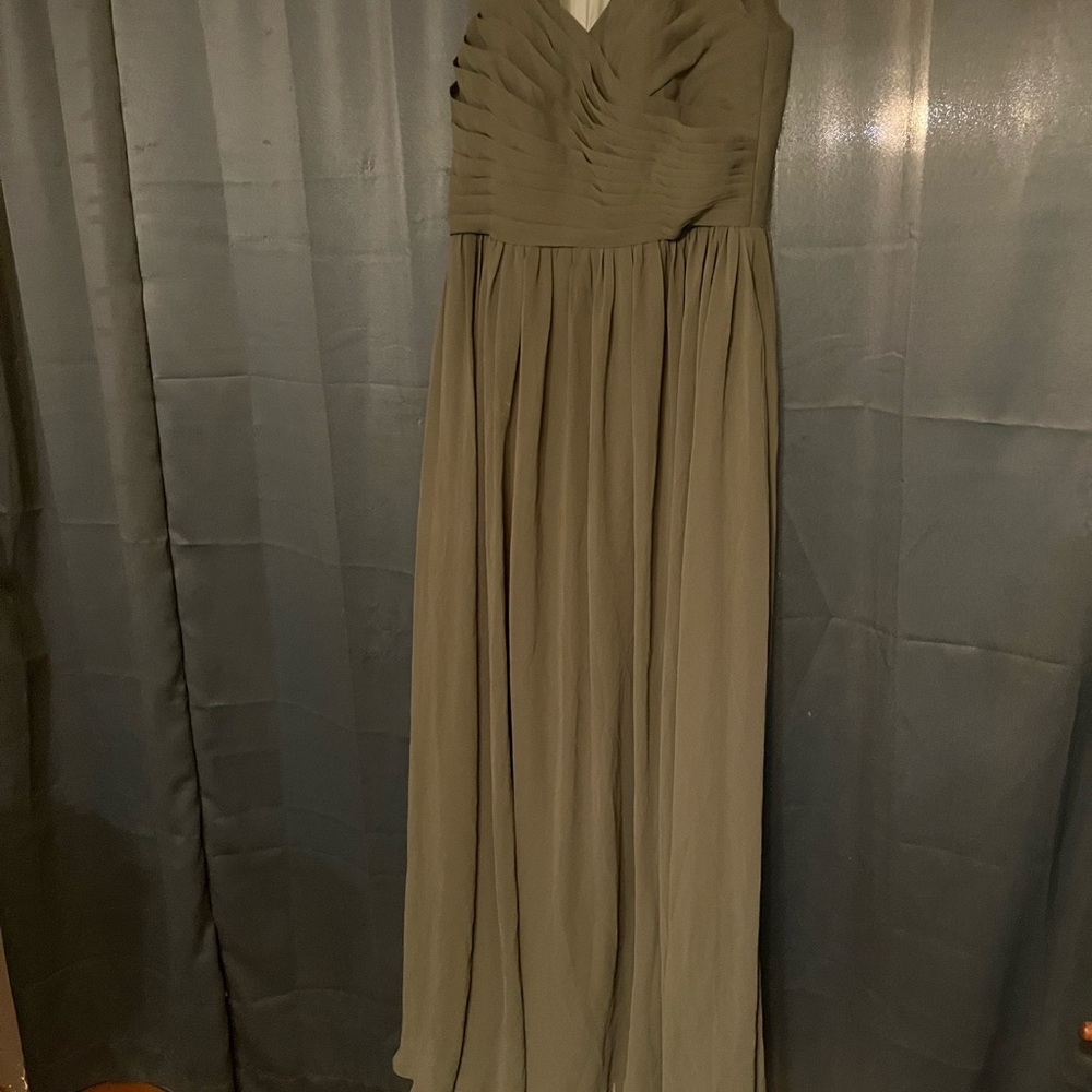 Nina Olive Green Maxi Dress